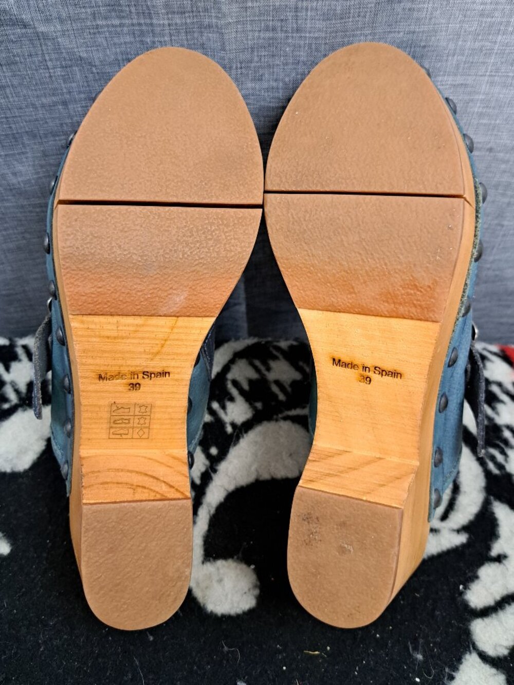 Women Free People Culver City Clogs Leather Green US size 8.5 or 9 - Picture 6 of 14